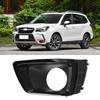 Car Fog Lamp Cover Grill Bezel Frame Trim Lamp Cover LED Headlight Fog Light for Subaru Forester XT 2014-2016