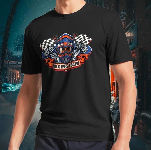 Men's and Women's T-shirts Motocross Racing Team