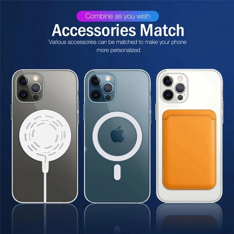 Для Magsafe Сильный Магнитный Кожаный Кошелек Карман Магнитный Для Apple iPhone 17 16 15 14 Держатель Карт Чехол-Сумка для Телефона Аксессуары
