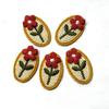10Pcs Yellow Red Cute Mini Embroidery Small Flowers Patches Applique Clothing Hairpin Headdress Accessories