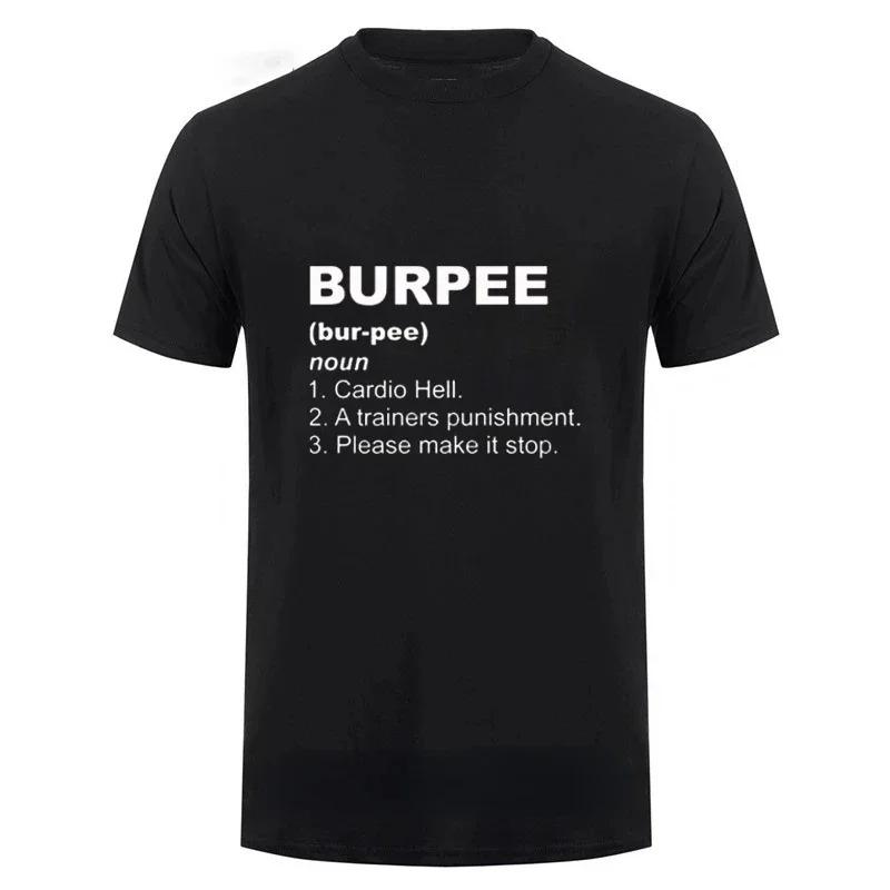 Футболка для мужчин Crossfit Workout Burpee King Футболка мужская летняя с коротким рукавом Harajuku Redtube Hunter X Hunter