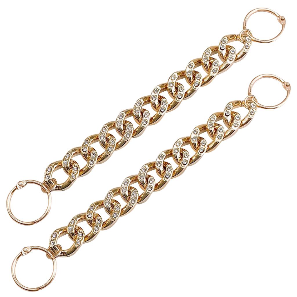 Цепочки для украшения обуви, блестящая металлическая цепочка для подростков, мужчин, женщин, взрослых, аксессуары для обуви