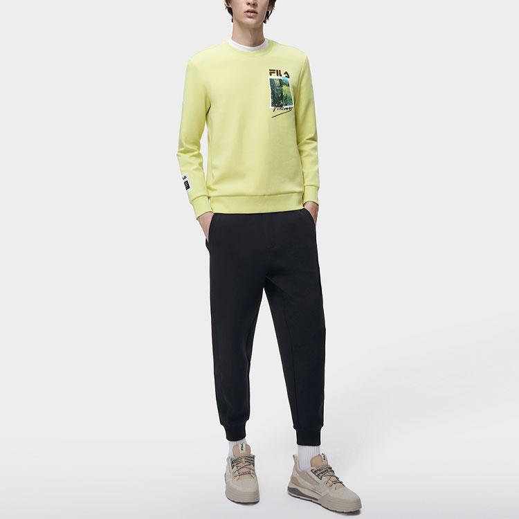 Новый свитшот FILA Vincent Van Gogh Мужской Ярко-зеленый Желтый F11M318215F-YE