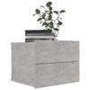 VidaXL Bedside Tables 2 Pcs Concrete Grey 40 X 30 X 30 Cm Chipboard