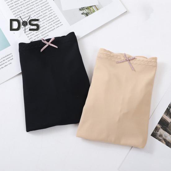 Women Safety Pants High Elasticity Solid Color Lace Seamless Soft Breathable Anti Exposure Mid Waist Quick Dry Under Skirt Shorts Safety Underpants