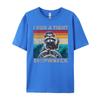 I Run A Tight Shipwreck Funny Raccoon Captain Vintage Cute Oversized T Shirt Mens Gifts