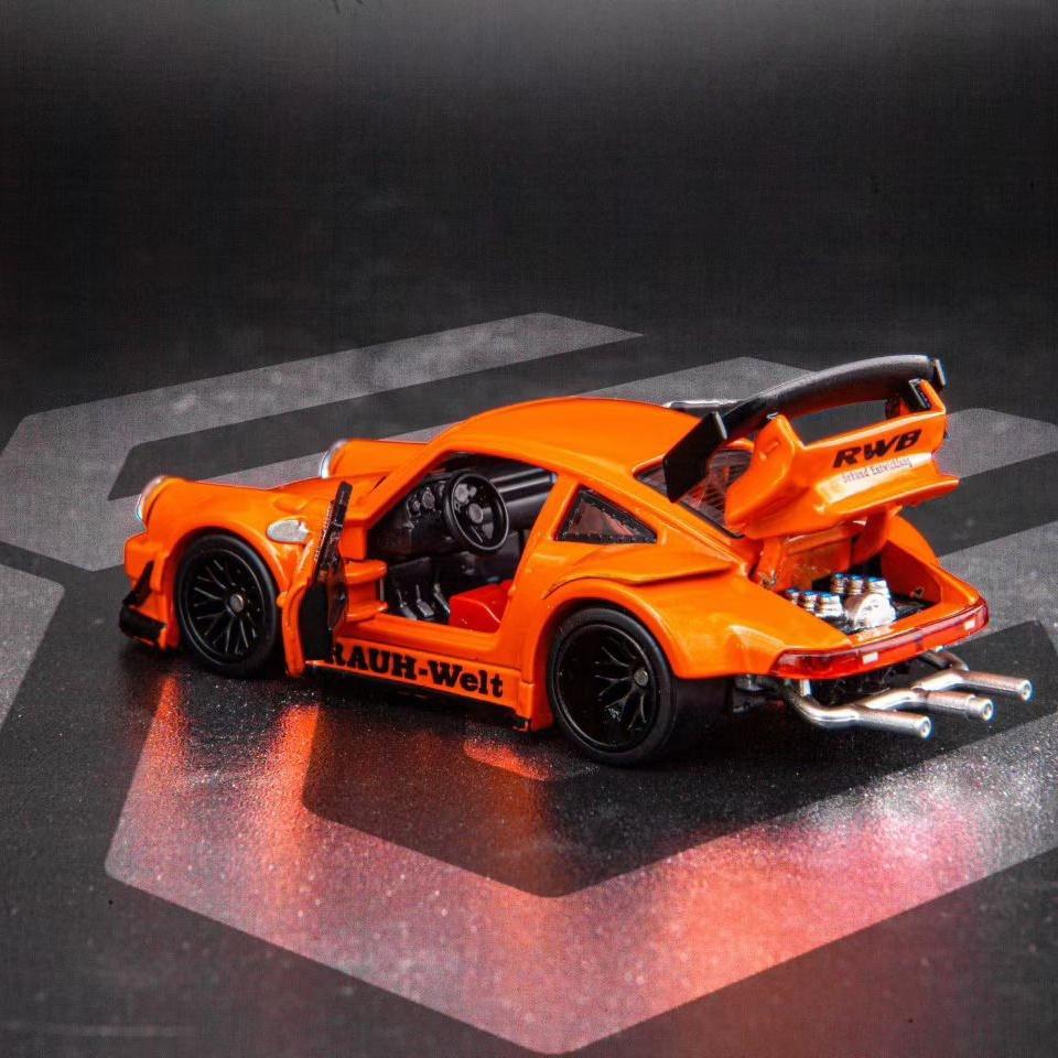Модель FG 1: 64 Porsche RWB 930 Литой Автомобиль из Сплава Полностью Открывающийся Коллекция Подарок