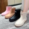Women's Outdoor Fashionable Midsole Anti Slip Waterproof Wear Resistant Rain Boots And Rubber Shoes