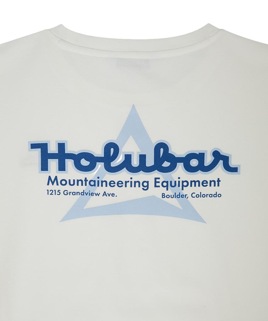 Белая футболка с логотипом Holluba Flatirons