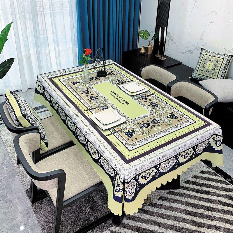 Скатерть в минималистском стиле, художественная водонепроницаемая маслостойкая моющаяся скатерть для стола, бытовой журнальный столик, прямоугольная скатерть