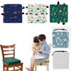 Children Booster Seat Pad Kids Dining Table Non Slip Cushion Adjustable Car Safety Belt and Fastening Strap Thickened Breathable