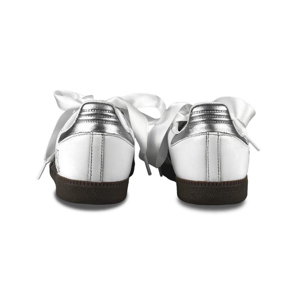 Adidas Originals SAMBA OG Low top German Army Trainers Unisex Silver White B75806(Team1005-)
