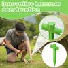 3Pcs Heavy Duty Tent Stake Multi-functional Outdoor Garden Yard Patio Lawn Camping Tarp Canopy Windproof Ground Spike Tent Peg