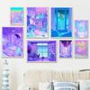 Vaporwave Style Poster Japanese City Night Street Pop Kyoto Poster Canvas Painting Wall Art Picture Print Kawaii Room Home Decor