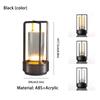 Dimmable Led Cordless Table Lamp Style Desk Lamps Outdoor Camping Atmosphere Light Restaurant Creative Beside Night Lights ABS