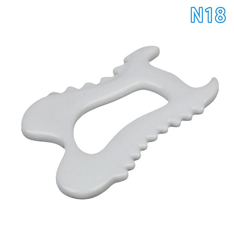 Facial Gua Sha Massage Board Ceramics Static Free Portable Full Body Scraping Plate For Women Adults