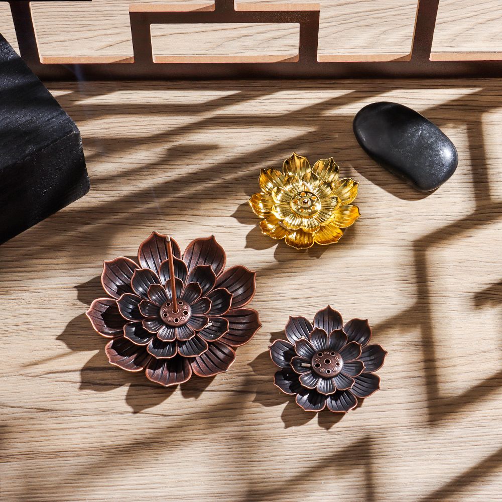Line Incense Plate Home Decor Incense Holder Joss-stick Inserted Incense Burner Buddhism Lotus