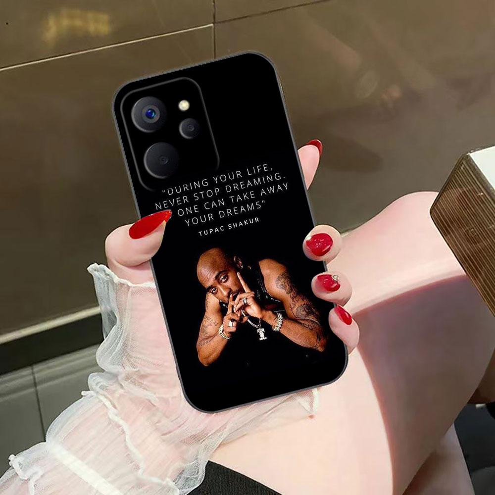 Чехол для телефона с изображением рэпера 2pac Tupac Yinuoda для Realme C75 C71 C65 C63 C55 C53 C35 C33 C30 C21 C11 7 6 5 GT NEO 2 NARZO 50 X50 50I