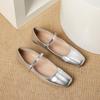 Женские винтажные балетки Мэри Джейн, повседневные балетки с квадратным носком и ремешком на щиколотке, нарядные, удобные рабочие балетки из искусственной кожи для женщин