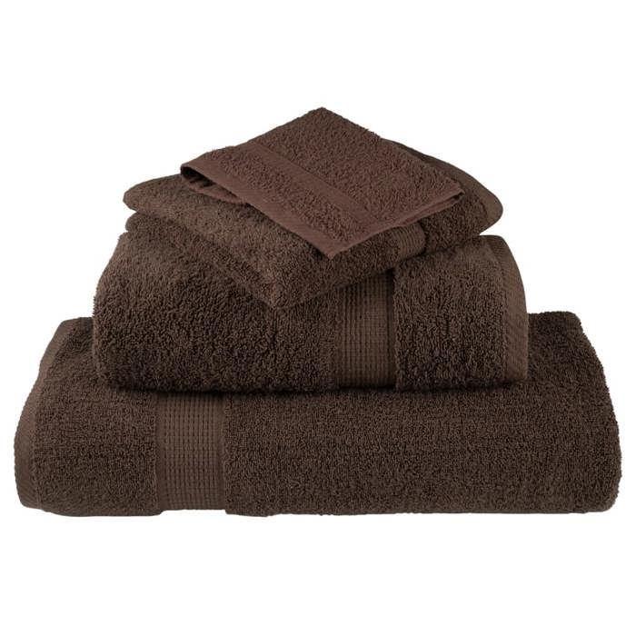VidaXL Essuie-mains de Qualité Supérieure 10 pcs, Serviettes de Bain, Serviettes à Main, Débarbouillettes de Salle de Bain, 137235