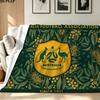 Socceroos Print Flannel Blanket High Quality Warm Comfortable Cover for All Seasons Perfect for Gifts Home Decor