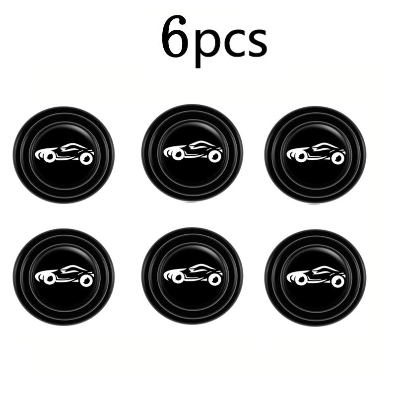 New 6Pcs/lot Car Thickening Sound Insulation Pad Universal Car Door Shock Absorbing Gasket For VW Shockproof Cushion Stickers