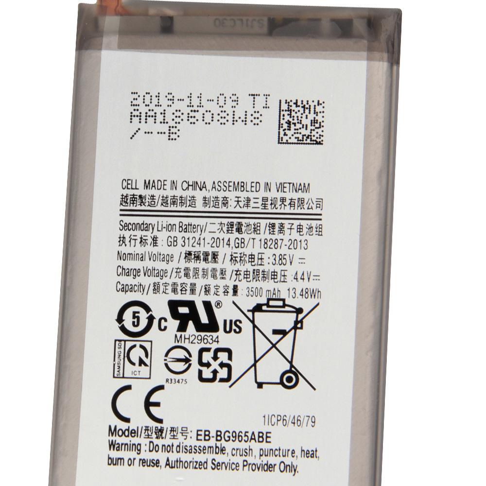 Replacement Samsung Battery For SAMSUNG Galaxy S9 Plus G9650 S9+ G965F Rechargeable Phone Battery EB-BG965ABE 3500mAh
