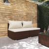 Day and Night - Day and Night 2-piece Garden Furniture Set and Brown Synthetic Rattan Cushions