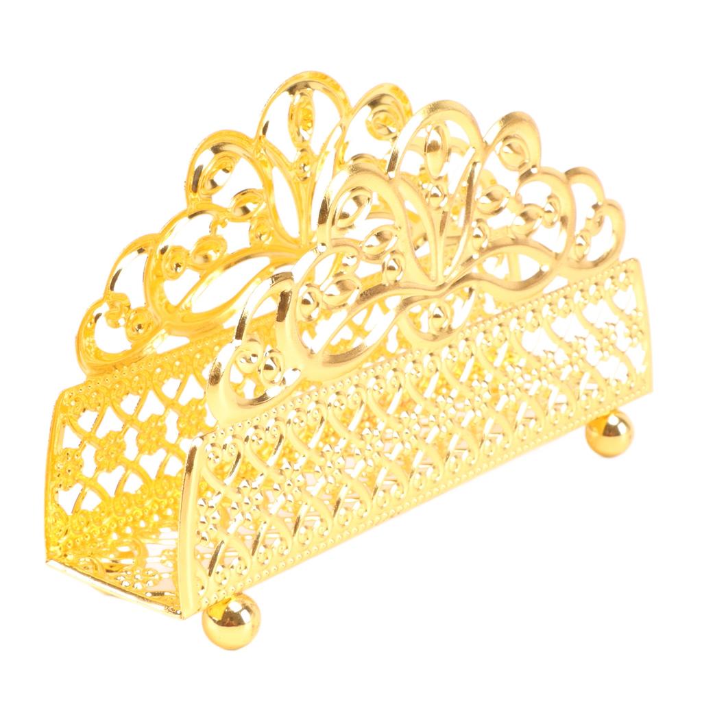 Золотой держатель для салфеток, железный декоративный винтажный диспенсер для бумажных полотенец, декор стола для гостиных, отдыха