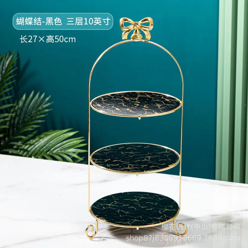 Многослойная подставка для торта из мраморного стекла, десертная тарелка, блюдо для димсамов, форма для торта, поднос для закусок, тарелки для суши, фруктовая тарелка, подставка для демонстрации