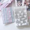 50 шт. Ins Ballet Style Photocard Protector Kpop Bowknot Print Самоклеящиеся пакеты Opp для карточек Подарочная упаковка Самозапечатывающийся пакет
