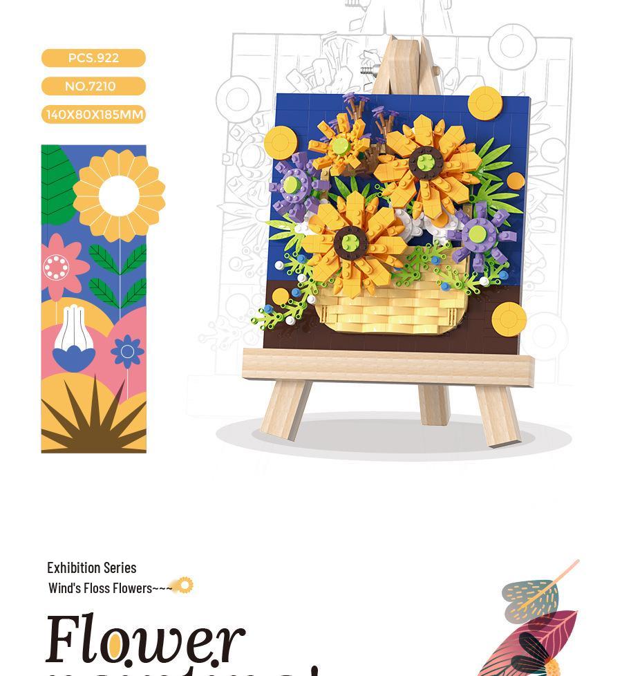 Chao Le Innovation Art Frame Серия Букет - Совместим с кубиками LEGO для детей