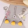 Cute Pudding Mushroom Chocolate Keychain Pendant Y2K Retro Phone Chain Bag Hanging Decoration For Girls Gift