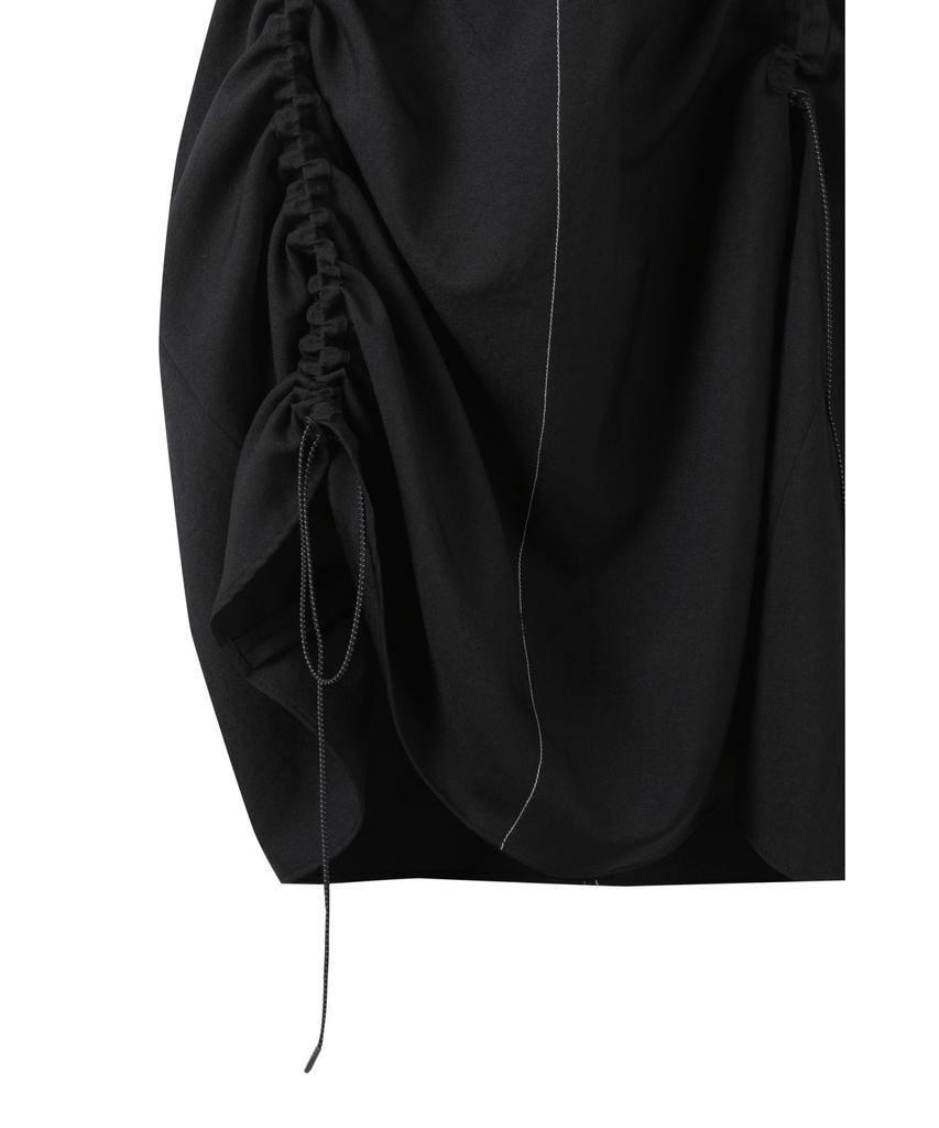 Recorde Back Panel Drawstring Dress_Rqdam23531Bkx