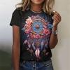Flower Net Pattern T-Shirt For Women Exquisite 3D Printed Tees Summer Casual T Shirts Oversized Short Sleeves Round Neck Tops