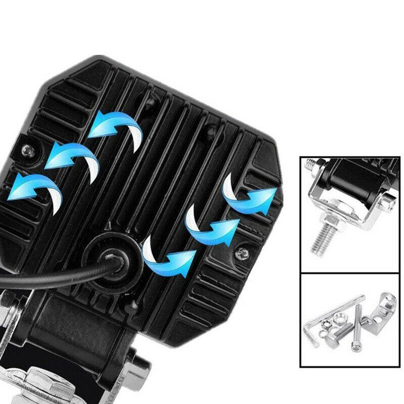 3-дюймовый 20 Вт светодиодный ангельский глаз рабочий свет бар прожектор фара мотоцикл внедорожный автомобиль лодка грузовик внедорожник пикап 12 В 24 В дальний противотуманный фонарь фара