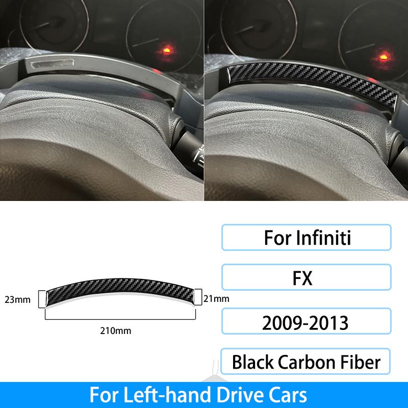 Для Infiniti FX 2009-2013 Рулевое колесо из углеродного волокна Радио Кондиционер Переключение передач Крышка подъемника окна Накладка Украшение