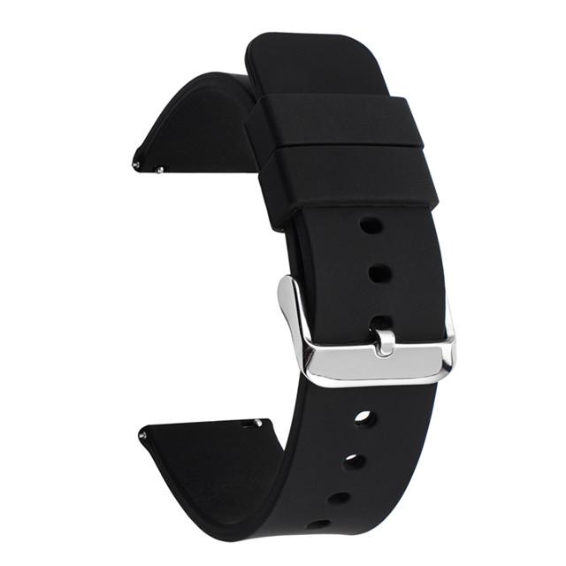 Silicone Watchband Strap Quick Release Band 12mm 14mm 16mm 18mm 19mm 20mm 21mm 22mm 24mm Universal Wristband Belt Accessories