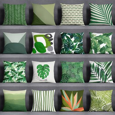 Подушка серии Green Leaf, подарки, мебель для дома и офиса, подушка для спальни, дивана, автомобиля, наволочка, наволочка 45x45 см