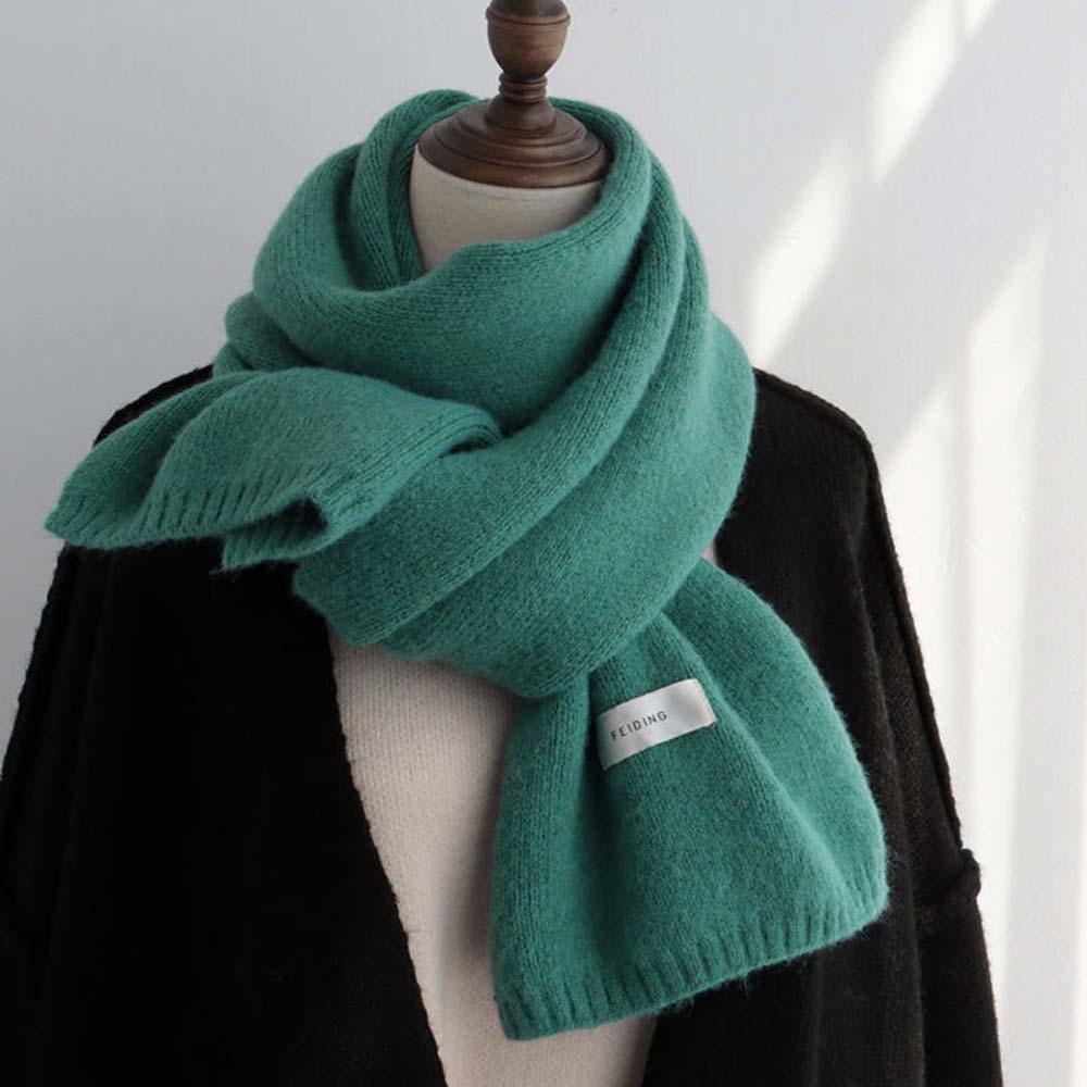 Soft Long Thickened Neckscarf Cold-proof Winter Warmer Scarf Large Couple Knitting Wool Scarf Men