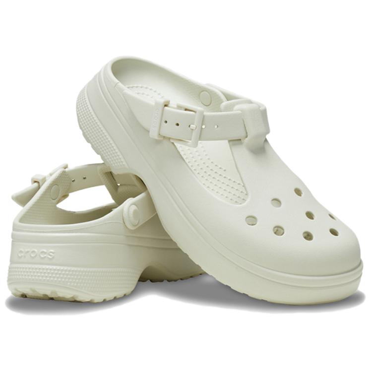 Crocs Удобные модные клоги 4 см женские белые