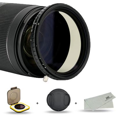 JJC 82мм Переменный ND-фильтр с CPL Nano Совместимый с включая Canon EF EF Nikon Sigma и Tamron SP и Тонкая оправа и Включает защитный