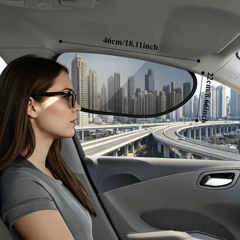 2pcs Anti-Glare Car Sunshade Effective UV Protection Clear Vision Sunlight Block for Safe Driving