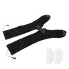 Electric Heated Socks Soft Thicken Cotton USB Rechargeable Battery Thermal Socks Grey Black