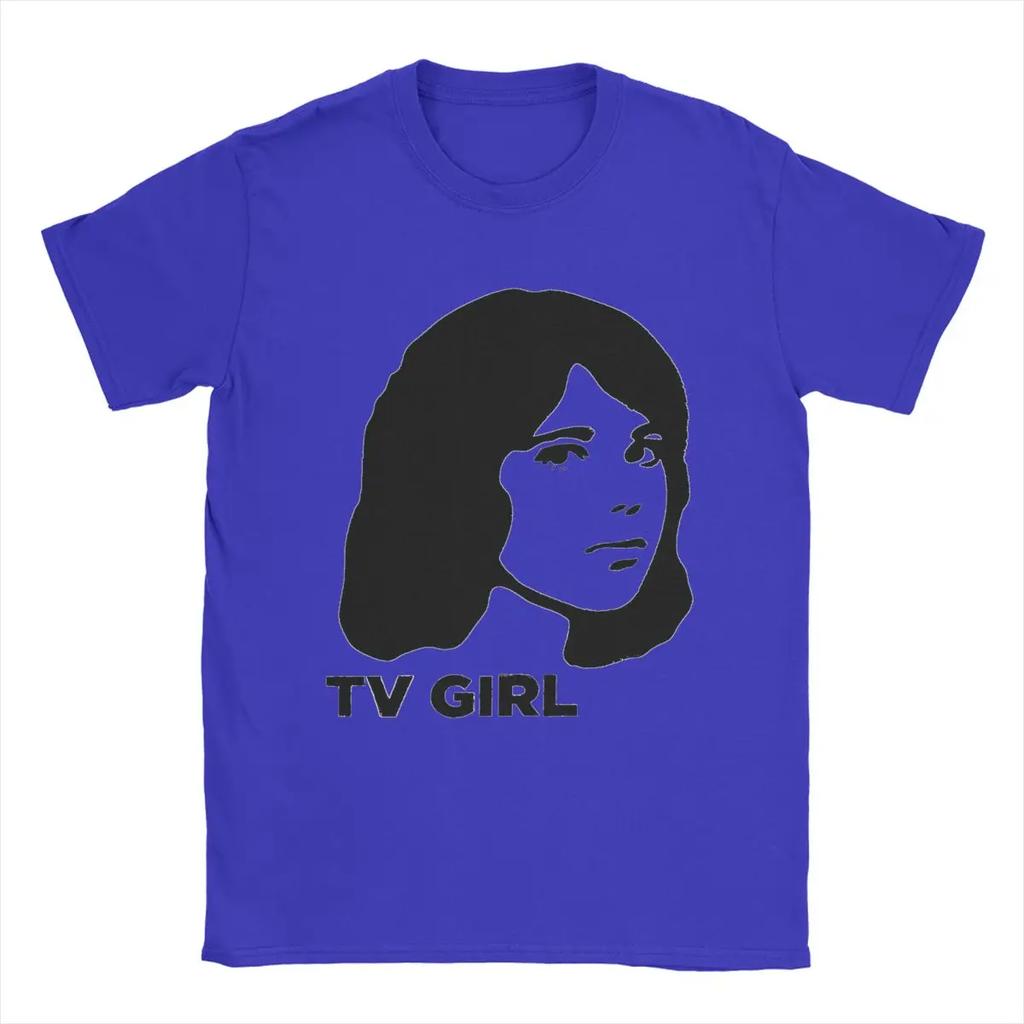 Tv Girl Band T-Shirt for Men Vintage Cotton Tee Shirt Crewneck Short Sleeve T Shirts Gift Clothes