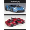 Welly 1/24 Ford GT 2017 Суперкар Модель автомобиля из сплава Литые игрушечные транспортные средства Моделирование Хобби Коллекционные игрушки для автомобилей Подарок на день рождения для детей