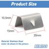 Wind Deflector Clips,12Pcs Car Wind Rain Deflector Channel Stainless Steel Fixing Retaining Clips Fit for G3