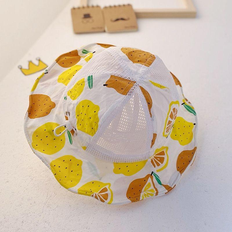 Детская солнцезащитная шляпа, летняя сетчатая солнцезащитная шляпа, милая детская шляпа с большими полями, шляпа рыбака, пляжная солнцезащитная шляпа