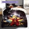 Joker Style Bedding Quilt Set Quilt  Pillowcase Home Decoration Birthday Gift (1 * duvet cover + 2 * pillowcase, without core)