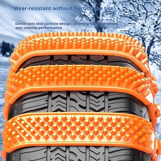 1/10Pcs Tire Snow Chains Anti-Slip Tire Chain Universal Car Snow Chains for SUVs Trucks Emergency Adjustable Snow Chains for Rain Snow Sand Mud